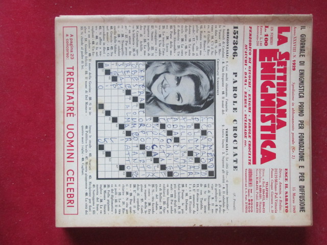 SETTIMANA ENIGMISTICA  1929 1969  [H057]1