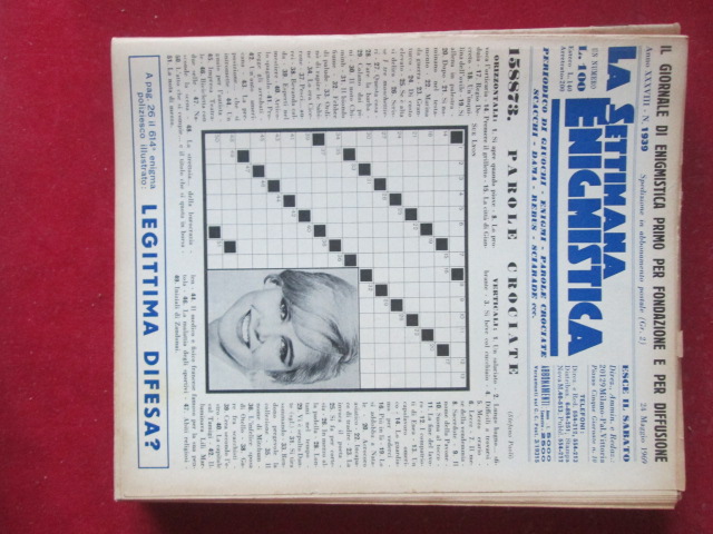 SETTIMANA ENIGMISTICA  1939 1969  [H057]1