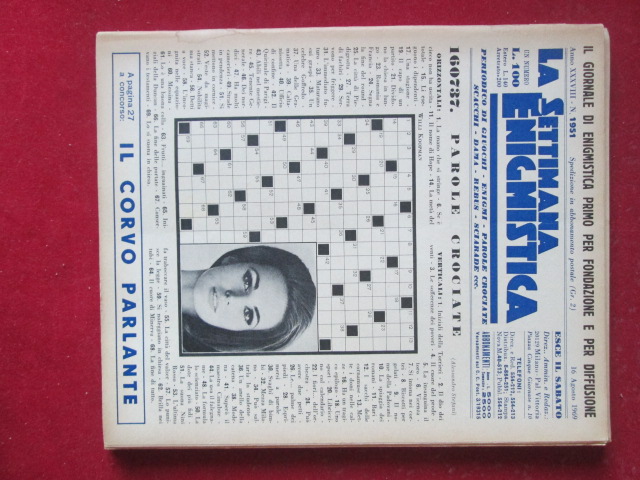 SETTIMANA ENIGMISTICA  1951 1969  [H057]1