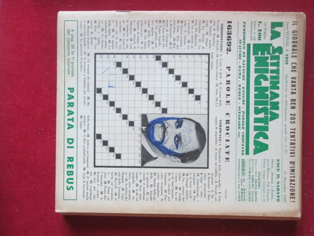 SETTIMANA ENIGMISTICA  1970 1969  [H057]1