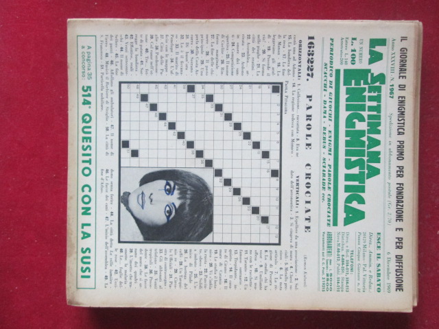 SETTIMANA ENIGMISTICA  1967 1969  [H057]1