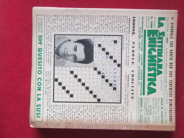 SETTIMANA ENIGMISTICA  1952 1969  [H057]1