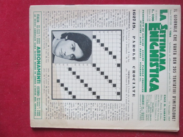 SETTIMANA ENIGMISTICA  1964 1969  [H057]1