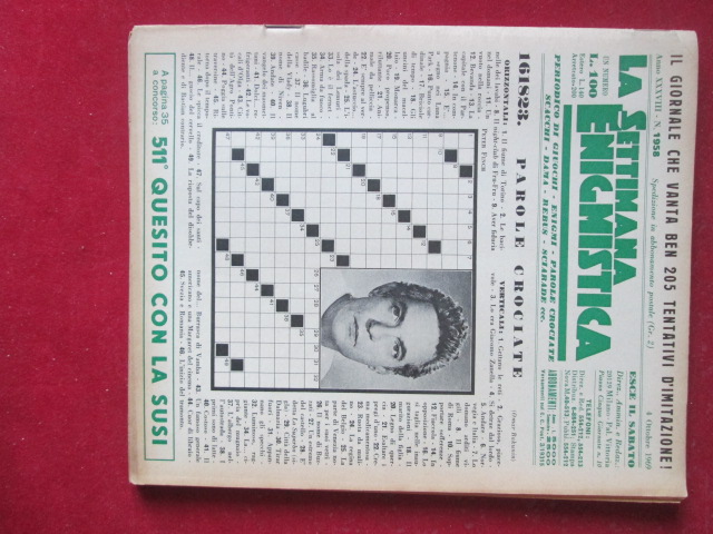SETTIMANA ENIGMISTICA  1958 1969  [H057]1