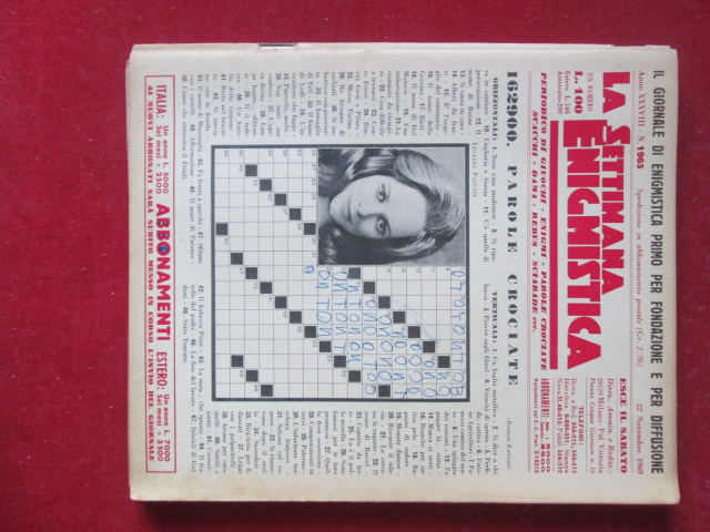 SETTIMANA ENIGMISTICA  1965 1969  [H057]1