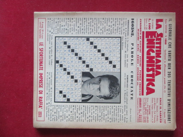 SETTIMANA ENIGMISTICA  1950 1969  [H057]1