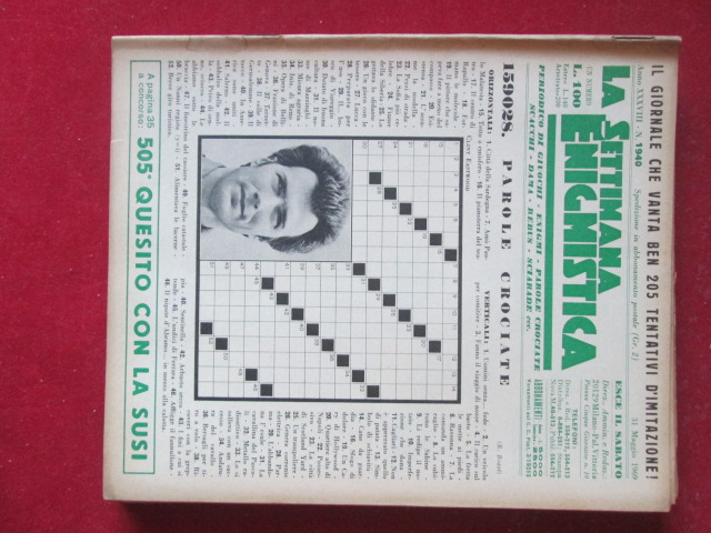 SETTIMANA ENIGMISTICA  1940 1969 CLINT EASTWOOD [H057]1