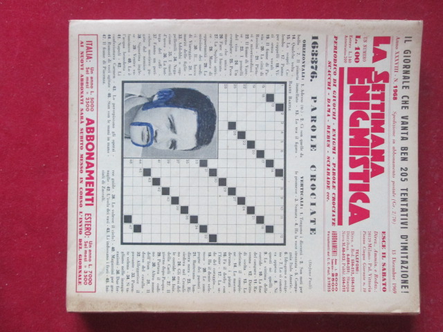 SETTIMANA ENIGMISTICA  1968 1969  [H057]1