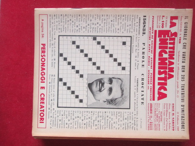 SETTIMANA ENIGMISTICA  1926 1969  [H057]1