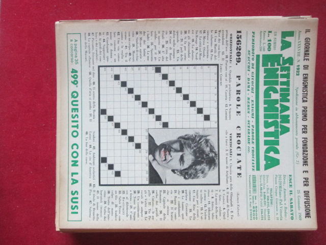 SETTIMANA ENIGMISTICA  1922 1969  [H057]1
