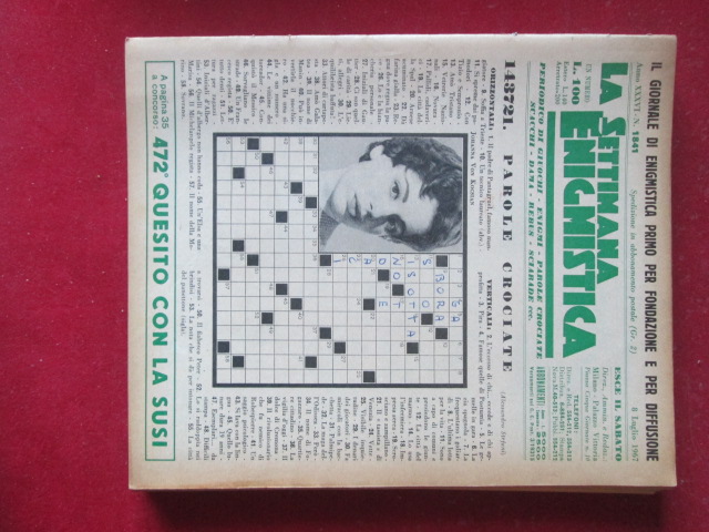 SETTIMANA ENIGMISTICA  1841 1967  [H059]1