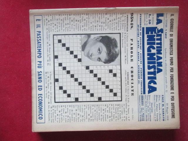 SETTIMANA ENIGMISTICA  1417 1959  [H059]1