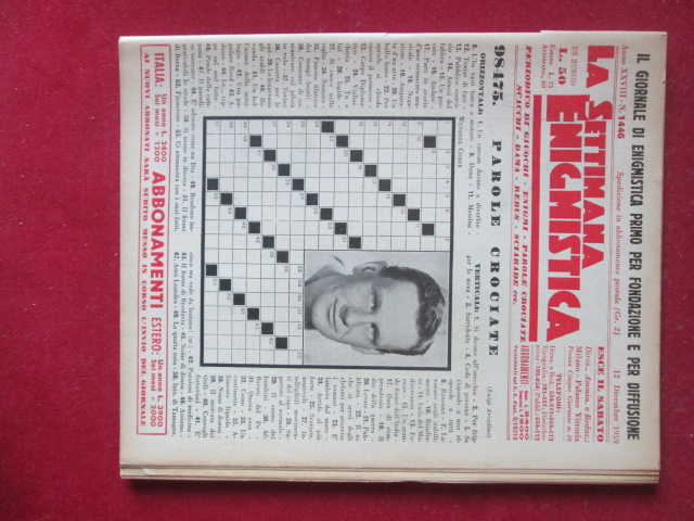SETTIMANA ENIGMISTICA  1446 1959  [H059]1