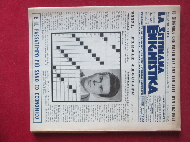 SETTIMANA ENIGMISTICA  1414 1959  [H059]1