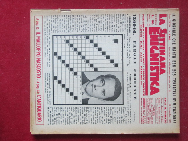SETTIMANA ENIGMISTICA  1746 1965  [H059]1