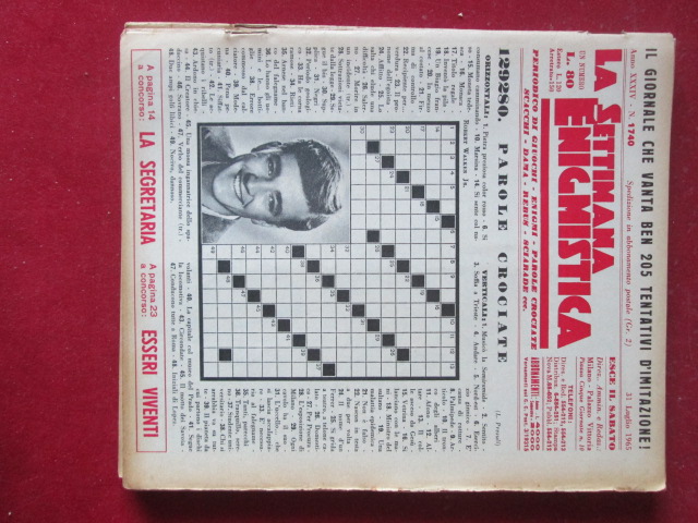 SETTIMANA ENIGMISTICA  1740 1965  [H059]1