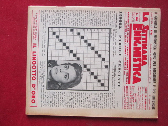 SETTIMANA ENIGMISTICA  1743 1965  [H059]1