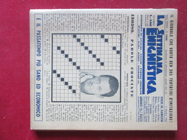 SETTIMANA ENIGMISTICA  1750 1965  [H059]1