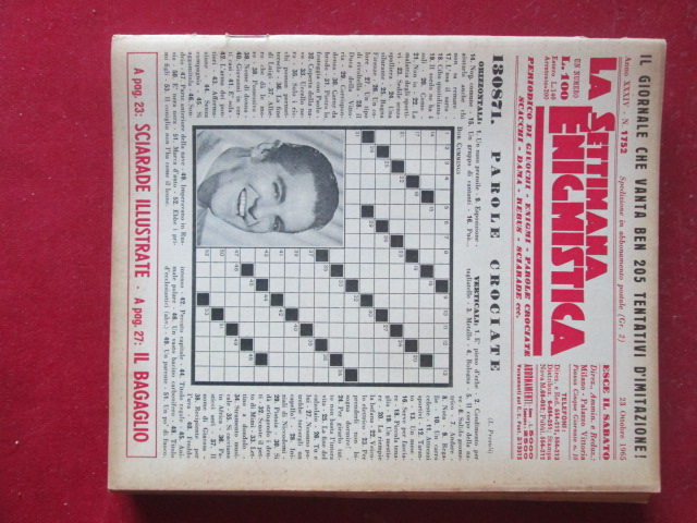 SETTIMANA ENIGMISTICA  1752 1965  [H059]1