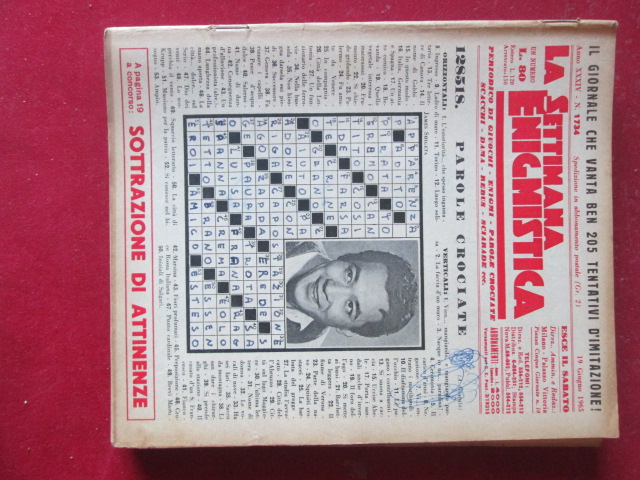 SETTIMANA ENIGMISTICA  1734 1965  [H059]1