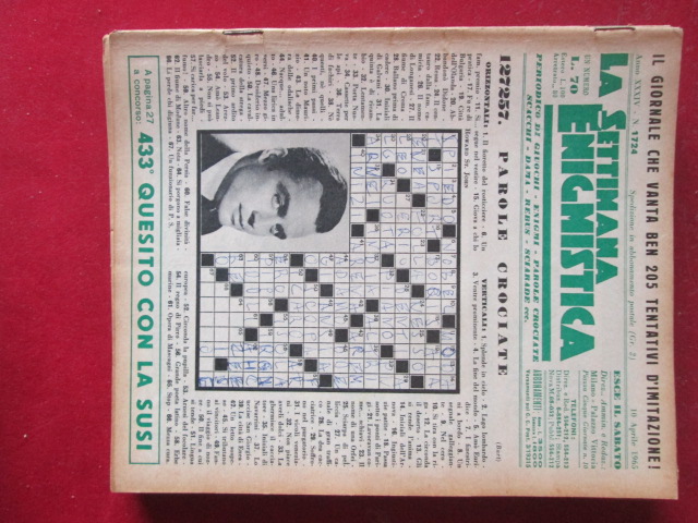 SETTIMANA ENIGMISTICA  1724 1965  [H059]1