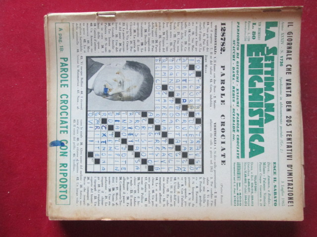 SETTIMANA ENIGMISTICA  1736 1965  [H059]1