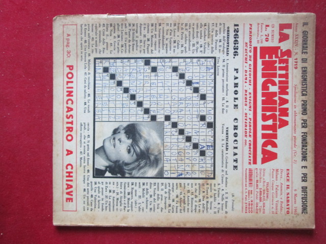 SETTIMANA ENIGMISTICA  1719 1965  [H059]1