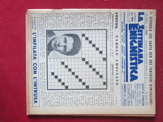 SETTIMANA ENIGMISTICA  1744 1965  [H059]1