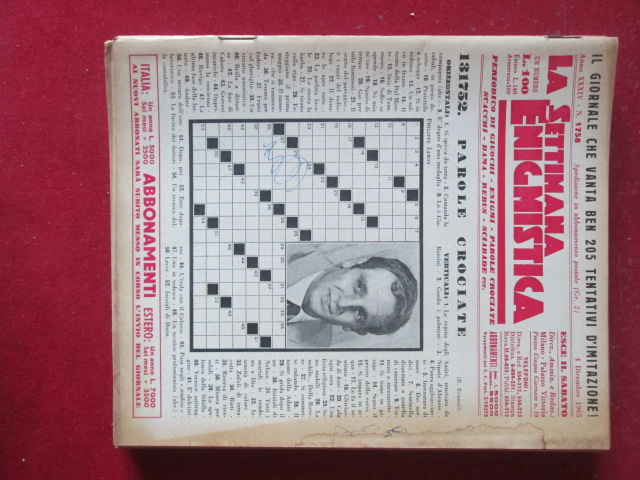 SETTIMANA ENIGMISTICA  1758 1965  [H059]1