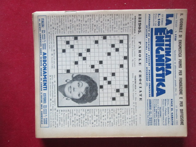 SETTIMANA ENIGMISTICA  1759 1965  [H059]1