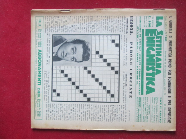 SETTIMANA ENIGMISTICA  1760 1965  [H059]1