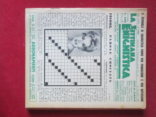 SETTIMANA ENIGMISTICA  1757 1965  [H059]1