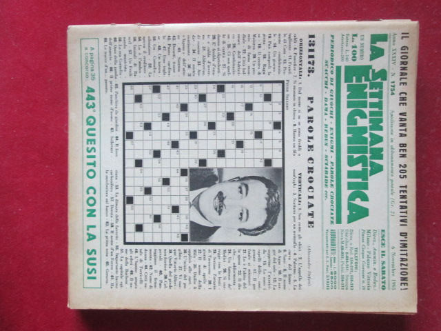 SETTIMANA ENIGMISTICA  1754 1965  [H059]1