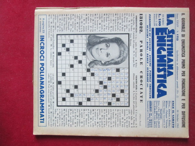 SETTIMANA ENIGMISTICA  1753 1965  [H059]1