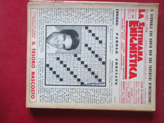 SETTIMANA ENIGMISTICA  1716 1965  [H059]1