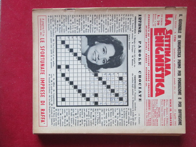 SETTIMANA ENIGMISTICA  1725 1965  [H059]1