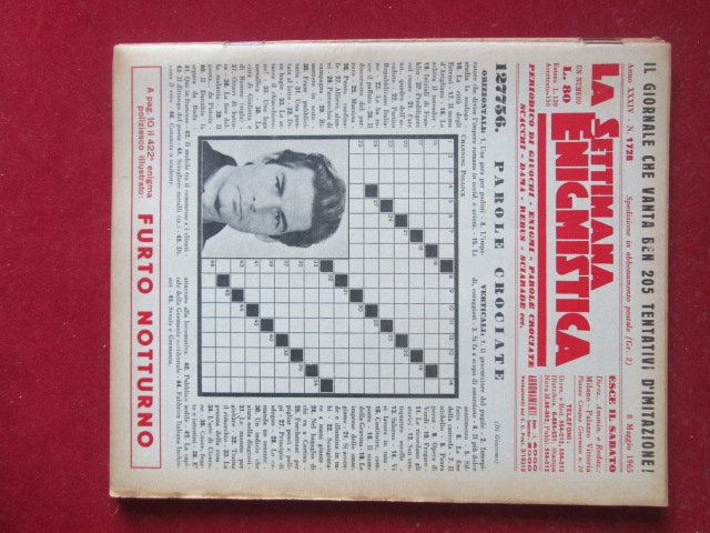 SETTIMANA ENIGMISTICA  1728 1965  [H059]1