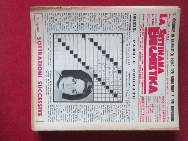 SETTIMANA ENIGMISTICA  1755 1965  [H059]1