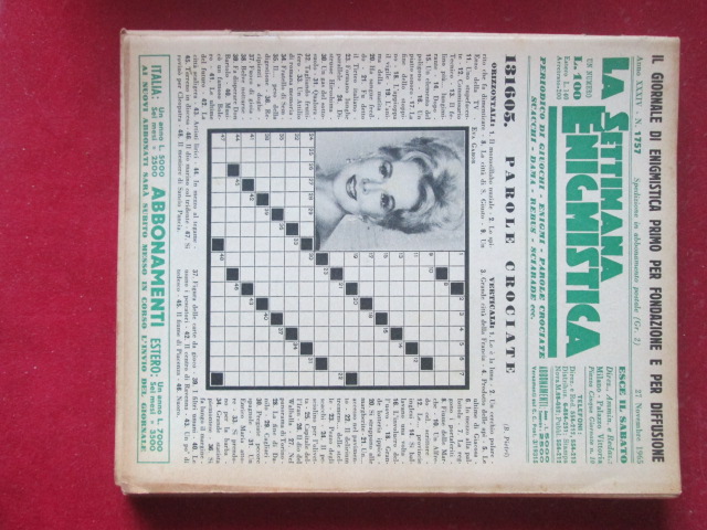 SETTIMANA ENIGMISTICA  1757 1965  [H059]2