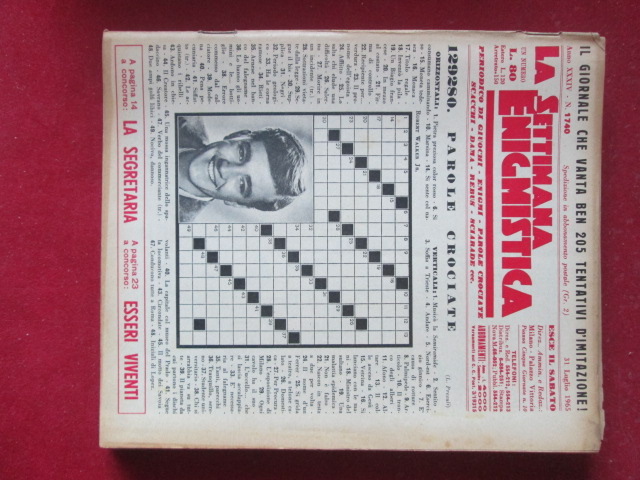SETTIMANA ENIGMISTICA  1740 1965  [H059]2