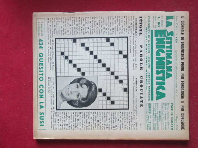 SETTIMANA ENIGMISTICA  1727 1965  [H059]1
