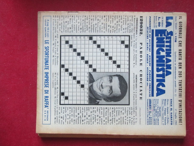 SETTIMANA ENIGMISTICA  1738 1965  [H059]1