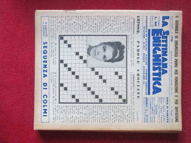 SETTIMANA ENIGMISTICA  1729 1965  [H059]1