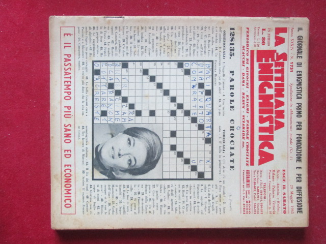 SETTIMANA ENIGMISTICA  1731 1965  [H059]1