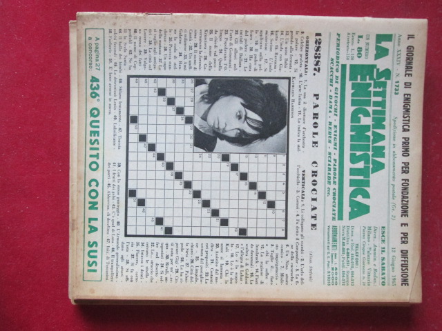 SETTIMANA ENIGMISTICA  1733 1965  [H059]1