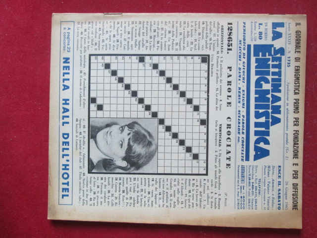SETTIMANA ENIGMISTICA  1735 1965  [H059]1