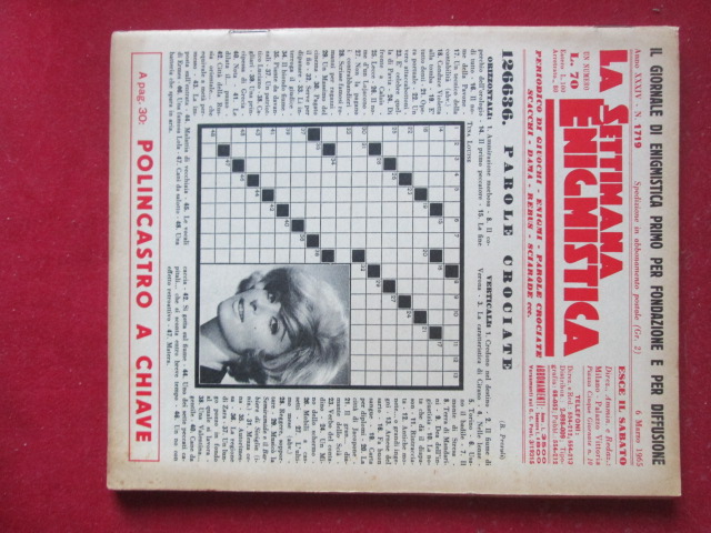 SETTIMANA ENIGMISTICA  1719 1965  [H059]2