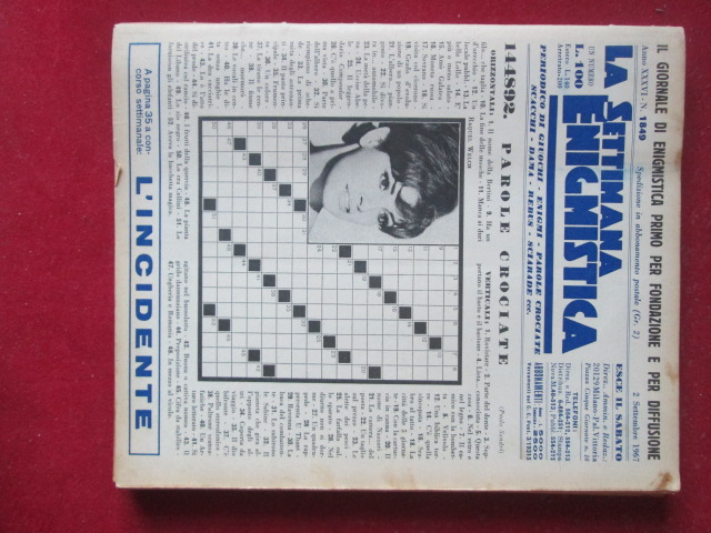 SETTIMANA ENIGMISTICA  1849 1967 RAQUEL WELCH [H059]3