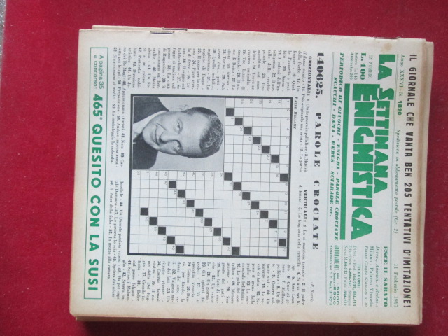 SETTIMANA ENIGMISTICA  1820 1967  [H059]1