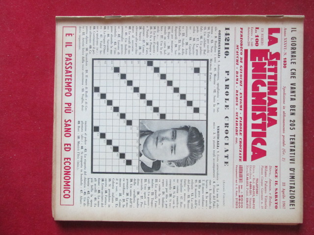 SETTIMANA ENIGMISTICA  1830 1967  [H059]2